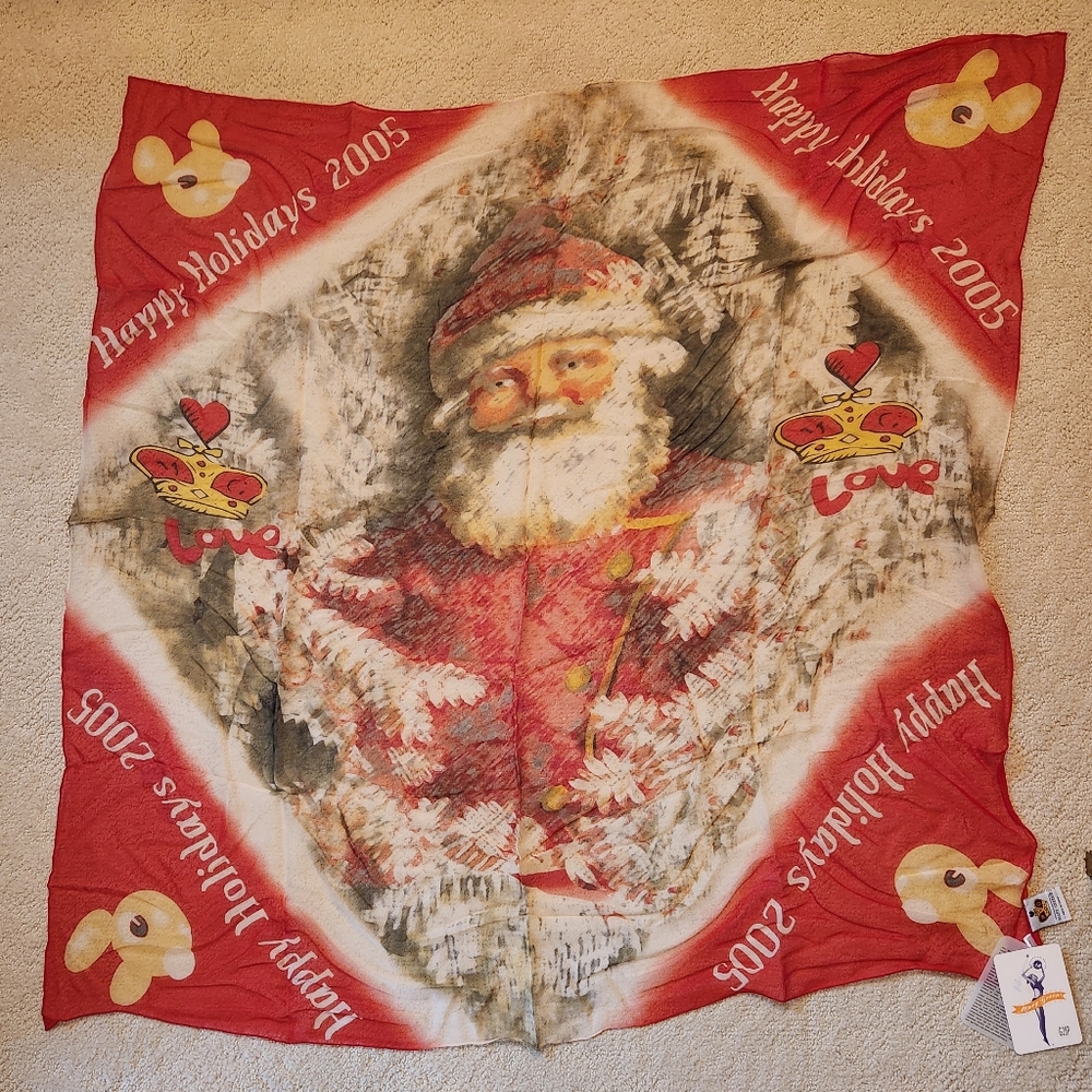 Mary Green 100% Silk 2005 Holiday Scarf